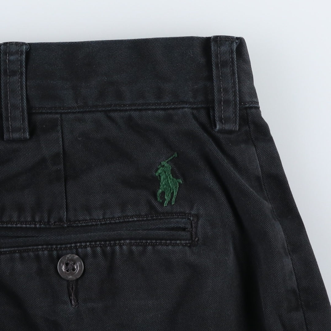 Ralph Lauren POLO by Ralph Lauren PRESTON PANT Chino pants for men, equivalent to w36 cotton black type Vintage Second Hand