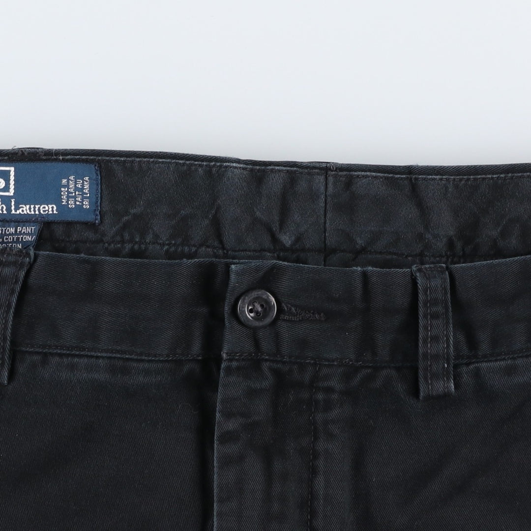 Ralph Lauren POLO by Ralph Lauren PRESTON PANT Chino pants for men, equivalent to w36 cotton black type Vintage Second Hand