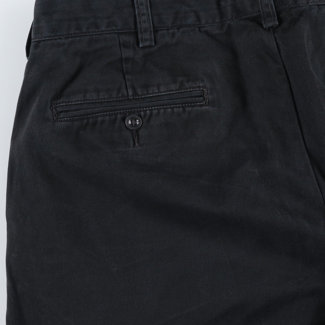 Ralph Lauren POLO by Ralph Lauren PRESTON PANT Chino pants for men, equivalent to w36 cotton black type Vintage Second Hand