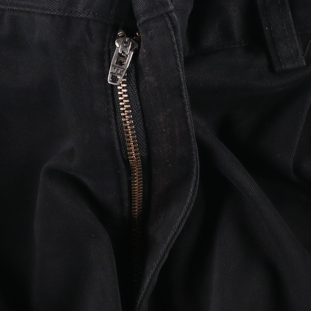 Ralph Lauren POLO by Ralph Lauren Two-pleat Chino Pants for Men, W34 equivalent cotton black type Vintage Second Hand