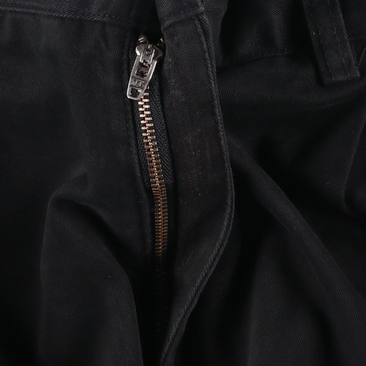 Ralph Lauren POLO by Ralph Lauren Two-pleat Chino Pants for Men, W34 equivalent cotton black type Vintage Second Hand