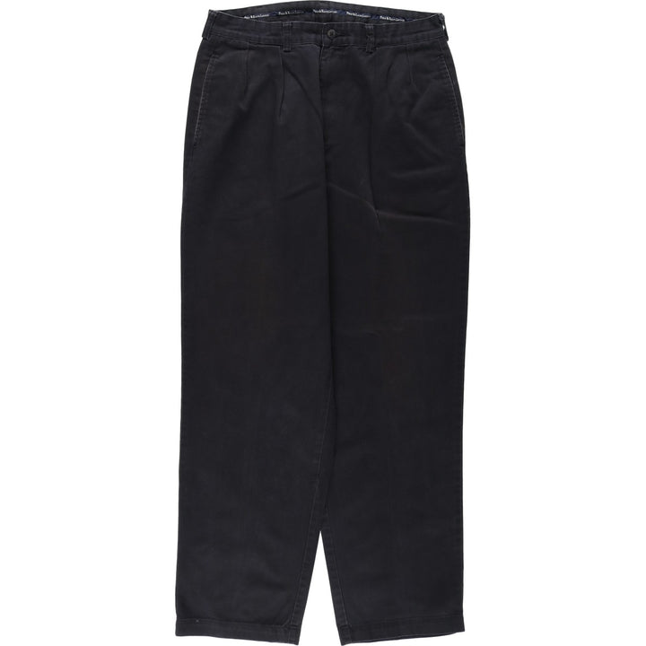 Ralph Lauren Polo Ralph Lauren Andrew Pant Two-pleat Chino Pants Men's Size W32 cotton black type Vintage Second Hand