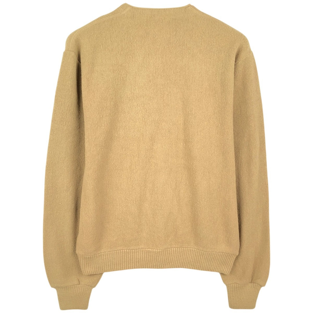 Knit cardigan, men's size M (equivalent) unclear Khaki type beige Vintage Second Hand