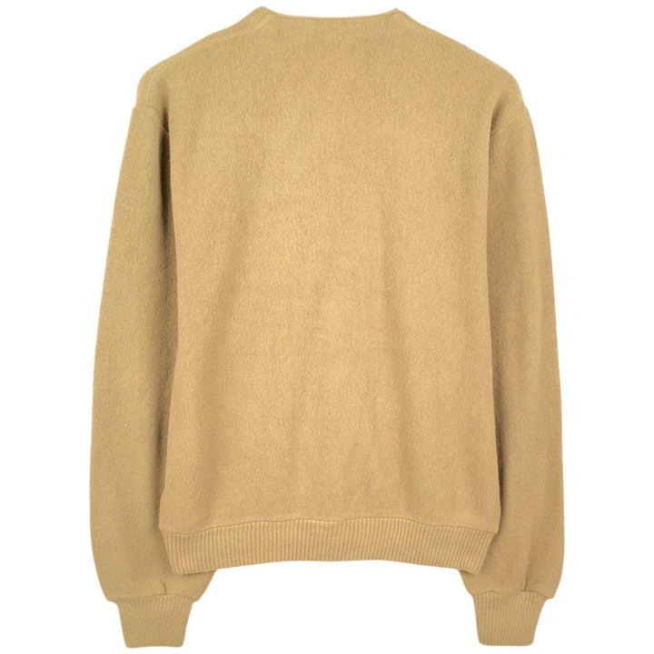 Knit cardigan, men's size M (equivalent) unclear Khaki type beige Vintage Second Hand