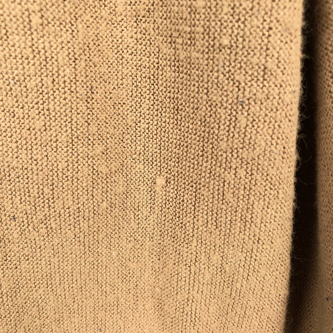 Knit cardigan, men's size M (equivalent) unclear Khaki type beige Vintage Second Hand
