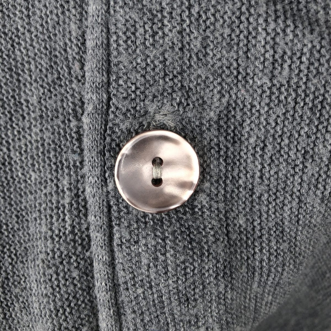 Richel Daniel Acrylic Knit Cardigan, Made in USA, Men's Size L (approx.) acrylic gray type Vintage Second Hand