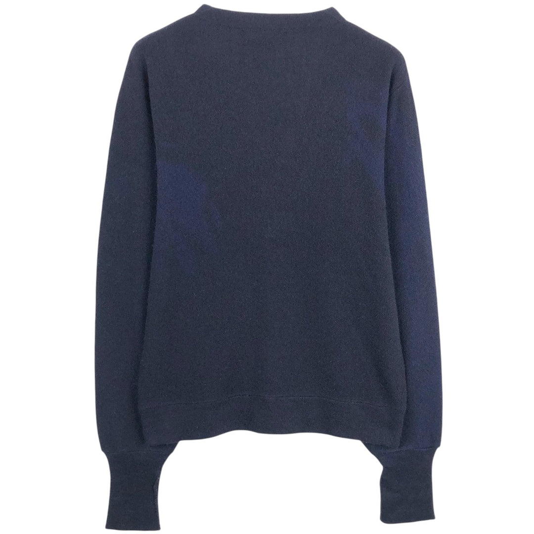THANE Acrylic Knit Cardigan, Made in USA, Men's Size L (approx.), Vintage Oron Acrylic navy blue type Vintage Second Hand