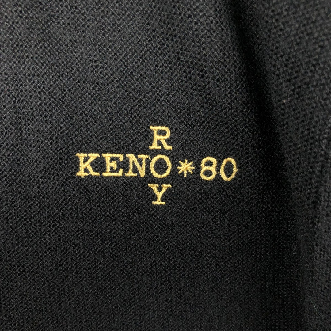 90'S PINNACLE Acrylic Knit Cardigan, Made in USA, Men's Size M (approx.), Vintage acrylic black type Vintage Second Hand