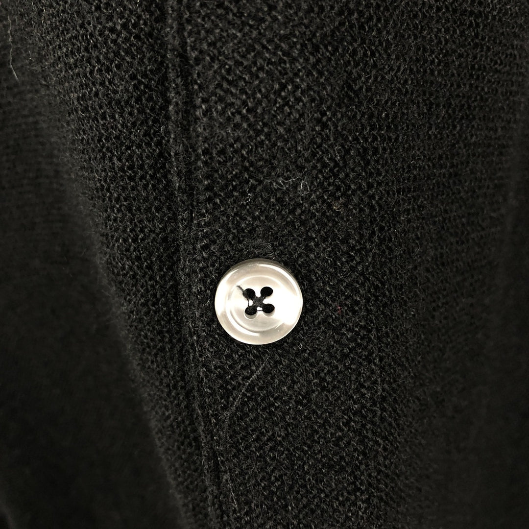 90'S PINNACLE Acrylic Knit Cardigan, Made in USA, Men's Size M (approx.), Vintage acrylic black type Vintage Second Hand