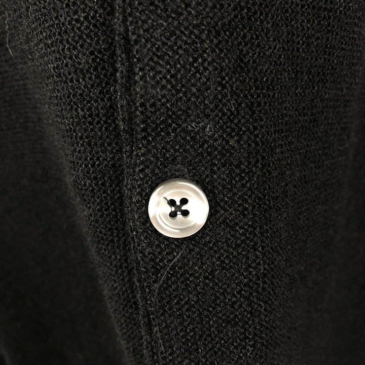 90'S PINNACLE Acrylic Knit Cardigan, Made in USA, Men's Size M (approx.), Vintage acrylic black type Vintage Second Hand