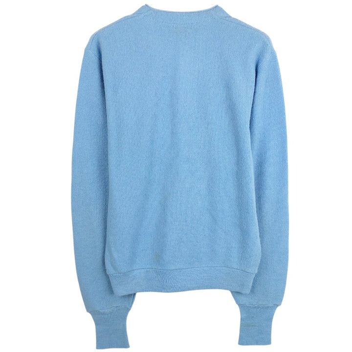 80'S MUNSINGWEAR GRAND SLAM Acrylic Knit Cardigan, Made in USA, Men's Size L (Equivalent), Vintage Oron Acrylic Blue type light blue Vintage Second Hand