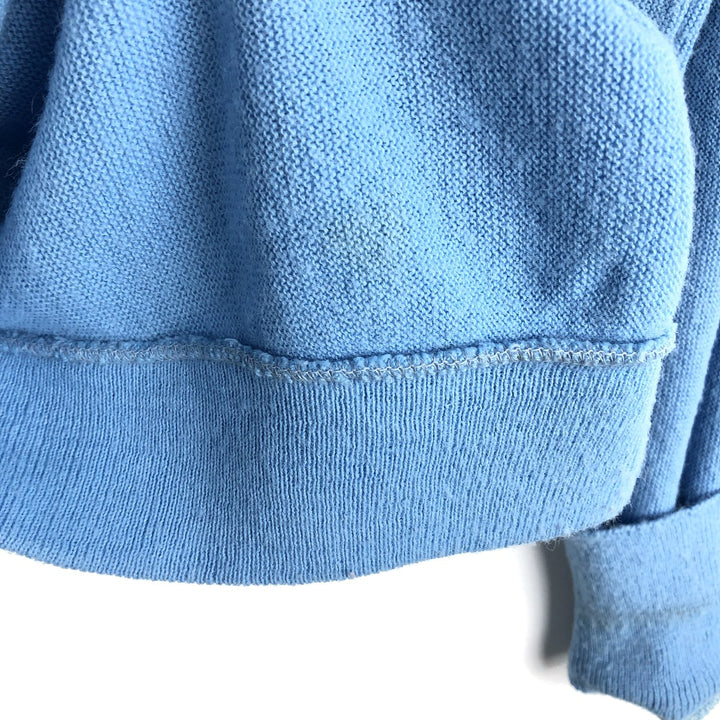 80'S MUNSINGWEAR GRAND SLAM Acrylic Knit Cardigan, Made in USA, Men's Size L (Equivalent), Vintage Oron Acrylic Blue type light blue Vintage Second Hand