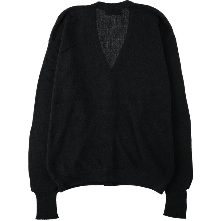 ~90'S Jantzen Acrylic Knit Cardigan, Made in USA, Men's XL equivalent, Vintage unclear black type Vintage Second Hand