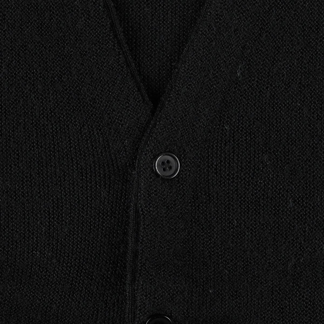~90'S Jantzen Acrylic Knit Cardigan, Made in USA, Men's XL equivalent, Vintage unclear black type Vintage Second Hand