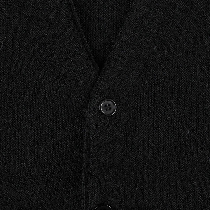 ~90'S Jantzen Acrylic Knit Cardigan, Made in USA, Men's XL equivalent, Vintage unclear black type Vintage Second Hand