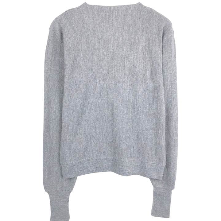 1980'S Puritan Acrylic Knit Cardigan, Made in USA, Men's Size XL (approx.), Vintage Oron Acrylic gray type Vintage Second Hand