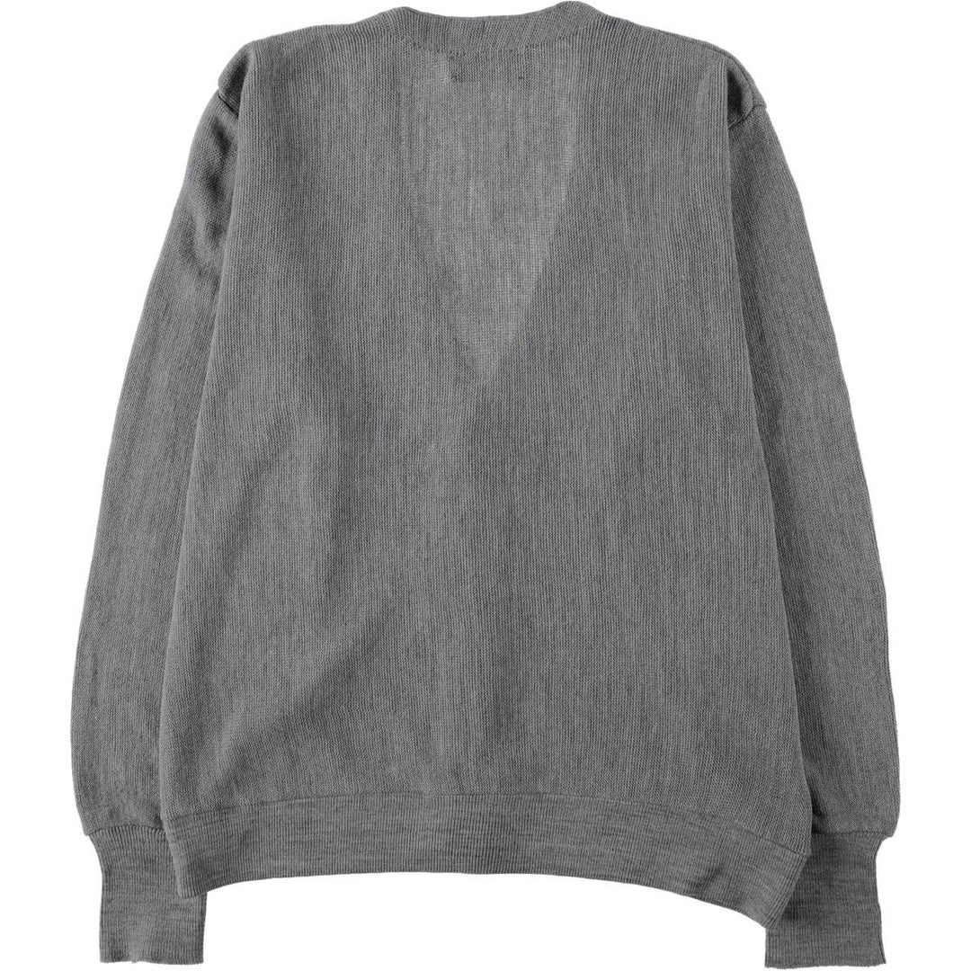 ~90'S Jantzen Acrylic Knit Cardigan, Made in USA, Men's Size L (approx.), Vintage unclear gray type Vintage Second Hand