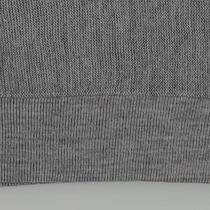 ~90'S Jantzen Acrylic Knit Cardigan, Made in USA, Men's Size L (approx.), Vintage unclear gray type Vintage Second Hand