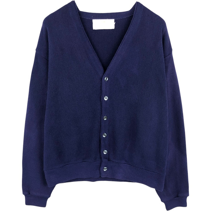 80'S Sportswear SPORTSWEAR Acrylic Knit Cardigan XL (Men's XL equivalent) Vintage unclear navy blue type Vintage Second Hand
