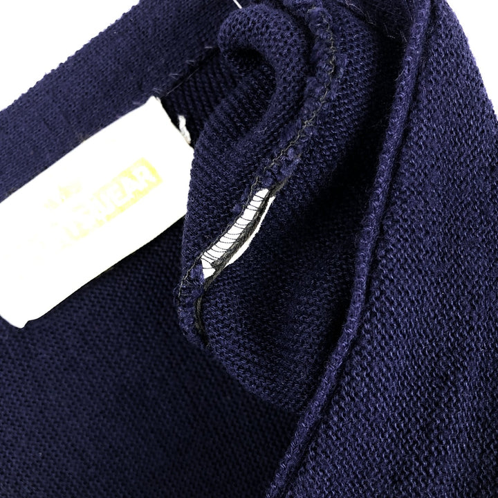 80'S Sportswear SPORTSWEAR Acrylic Knit Cardigan XL (Men's XL equivalent) Vintage unclear navy blue type Vintage Second Hand