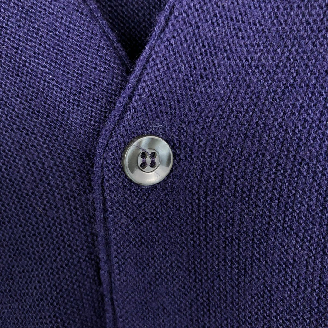 80'S Sportswear SPORTSWEAR Acrylic Knit Cardigan XL (Men's XL equivalent) Vintage unclear navy blue type Vintage Second Hand