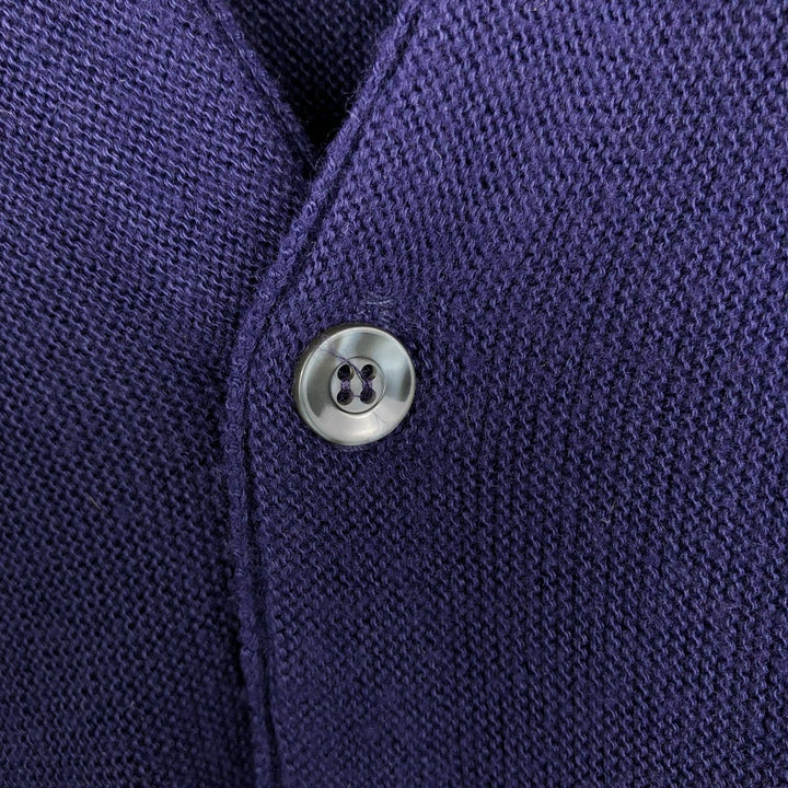 80'S Sportswear SPORTSWEAR Acrylic Knit Cardigan XL (Men's XL equivalent) Vintage unclear navy blue type Vintage Second Hand