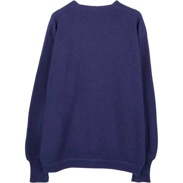 The Kimberton Acrylic Knit Cardigan, Men's Size L (approx.), Vintage Oron Acrylic navy blue type Vintage Second Hand