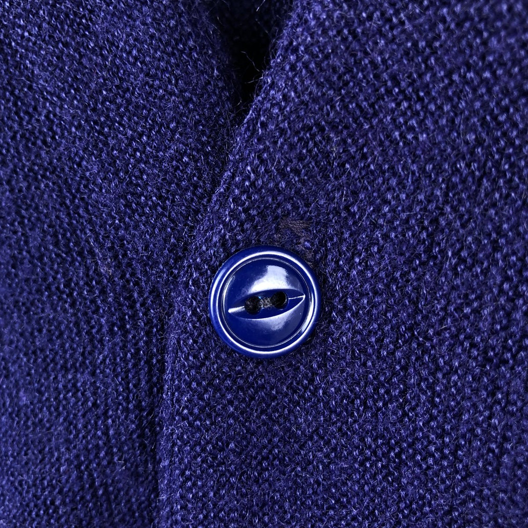 The Kimberton Acrylic Knit Cardigan, Men's Size L (approx.), Vintage Oron Acrylic navy blue type Vintage Second Hand