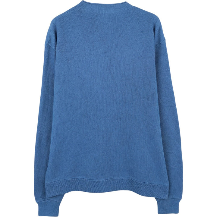 70s-80'S Sears The Men's Store Acrylic Knit Cardigan, Men's Size XL (approx.), Vintage Oron Acrylic blue type Vintage Second Hand
