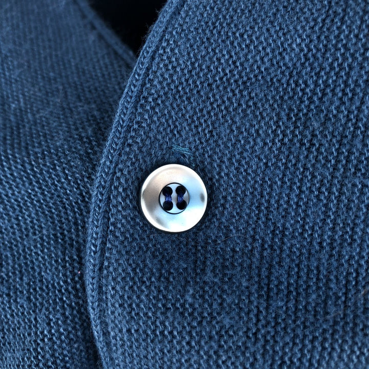 70s-80'S Sears The Men's Store Acrylic Knit Cardigan, Men's Size XL (approx.), Vintage Oron Acrylic blue type Vintage Second Hand