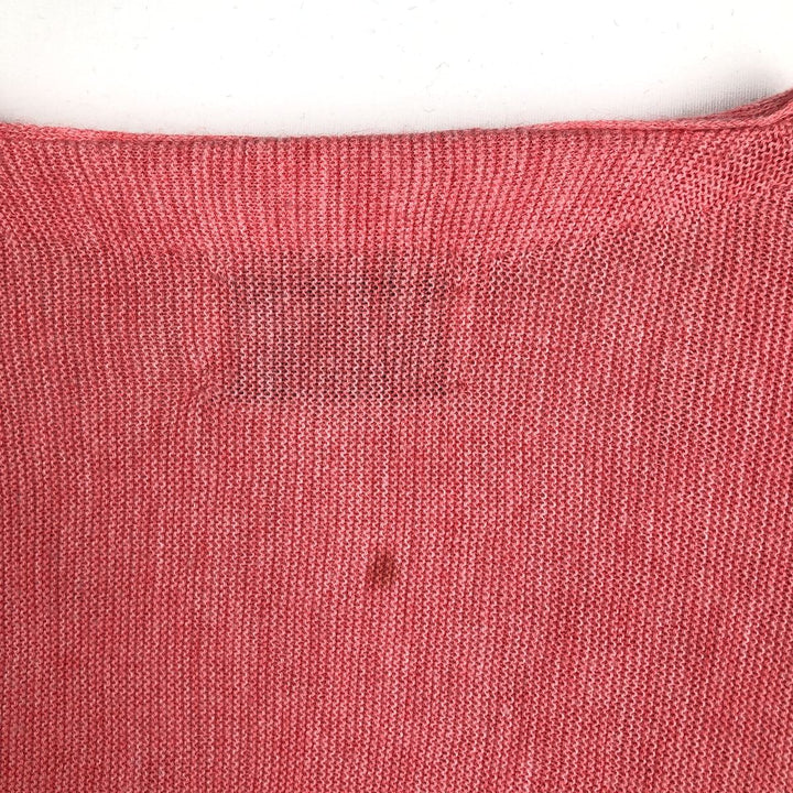 BRENTWOOD Acrylic Knit Cardigan, Men's Size L (approx.) acrylic pink type Vintage Second Hand