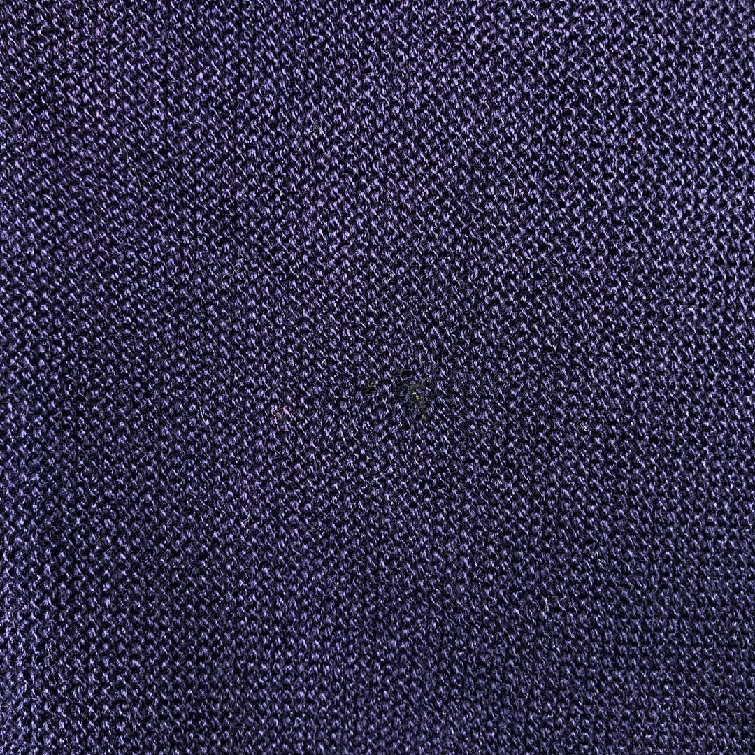 70s-80'S Lacoste CHEMISE Acrylic Knit Cardigan, Made in Spain, Men's XL equivalent, Vintage acrylic navy blue type Vintage Second Hand