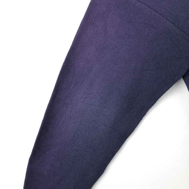 70s-80'S Lacoste CHEMISE Acrylic Knit Cardigan, Made in Spain, Men's XL equivalent, Vintage acrylic navy blue type Vintage Second Hand