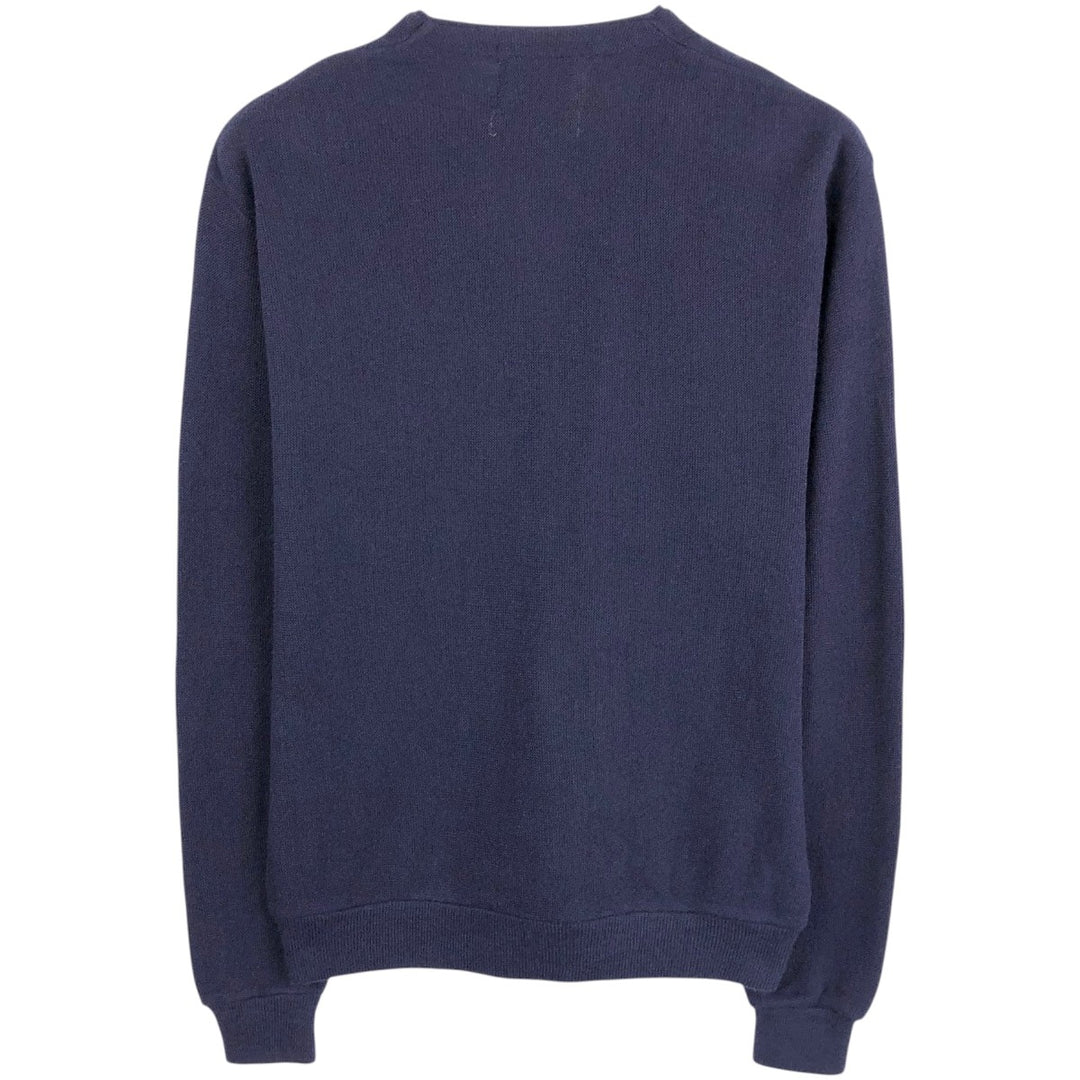 BEMIDJI Acrylic Knit Cardigan, Men's XL (approx.) acrylic navy blue type Vintage Second Hand