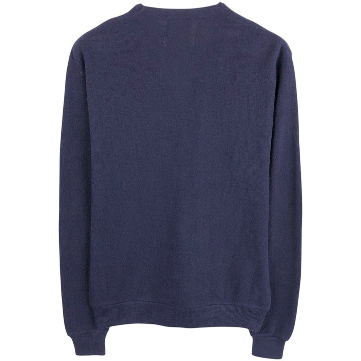 BEMIDJI Acrylic Knit Cardigan, Men's XL (approx.) acrylic navy blue type Vintage Second Hand