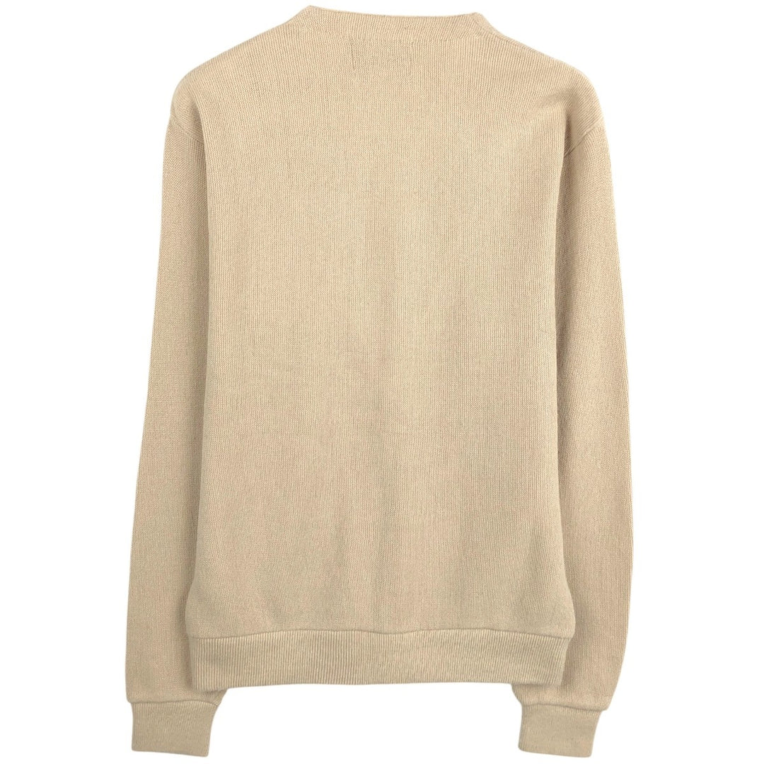 80s-90'S CHALLENGER Acrylic Knit Cardigan, Men's Size M (approx.), Vintage acrylic Beige type Vintage Second Hand