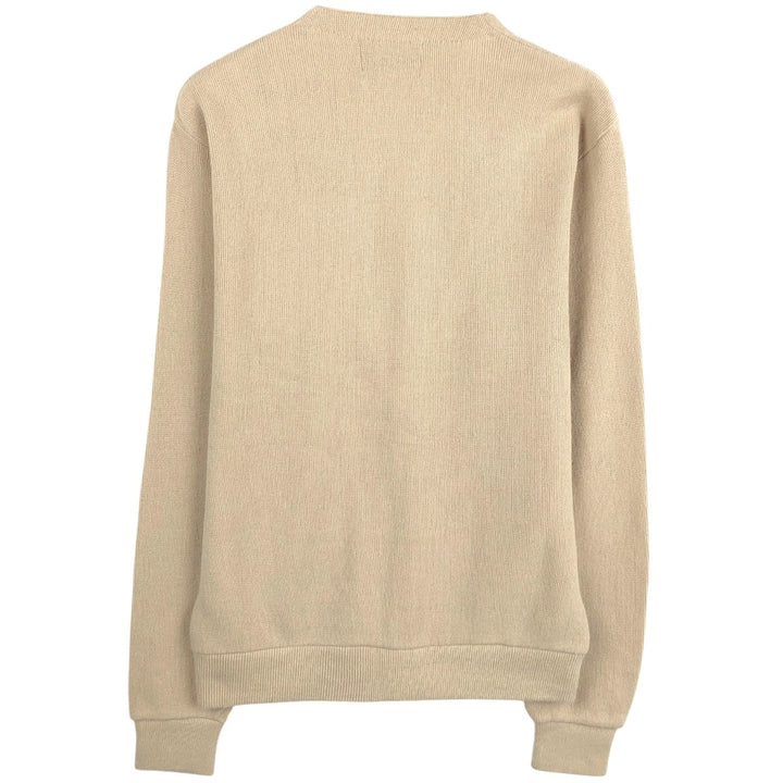 80s-90'S CHALLENGER Acrylic Knit Cardigan, Men's Size M (approx.), Vintage acrylic Beige type Vintage Second Hand