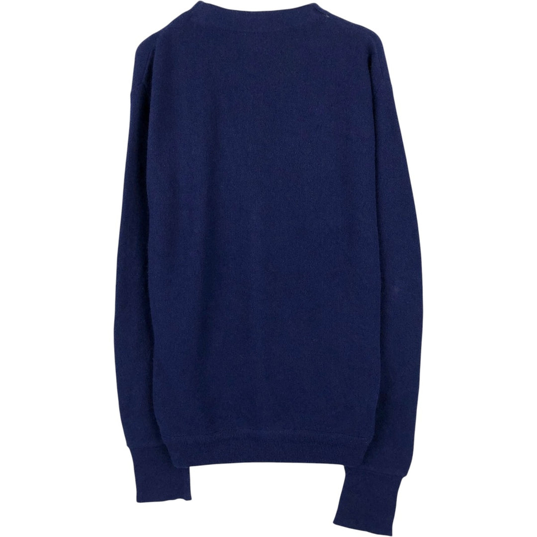 TOWN CRAFT JCPenney Acrylic Knit Cardigan, Men's Size M (approx.), Vintage Oron Acrylic Navy blue Vintage Second Hand