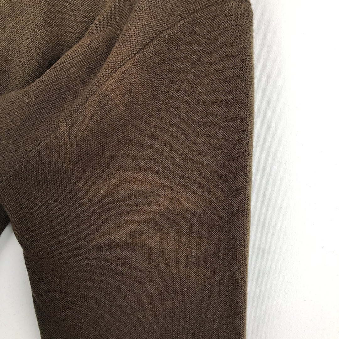 Jantzen acrylic knit cardigan, made in the USA, men's size L acrylic brown type Vintage Second Hand