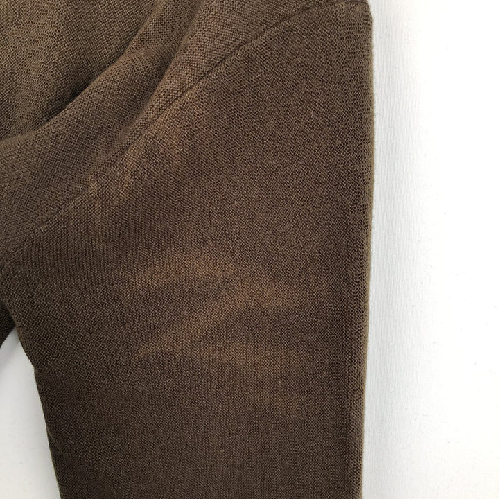 Jantzen acrylic knit cardigan, made in the USA, men's size L acrylic brown type Vintage Second Hand
