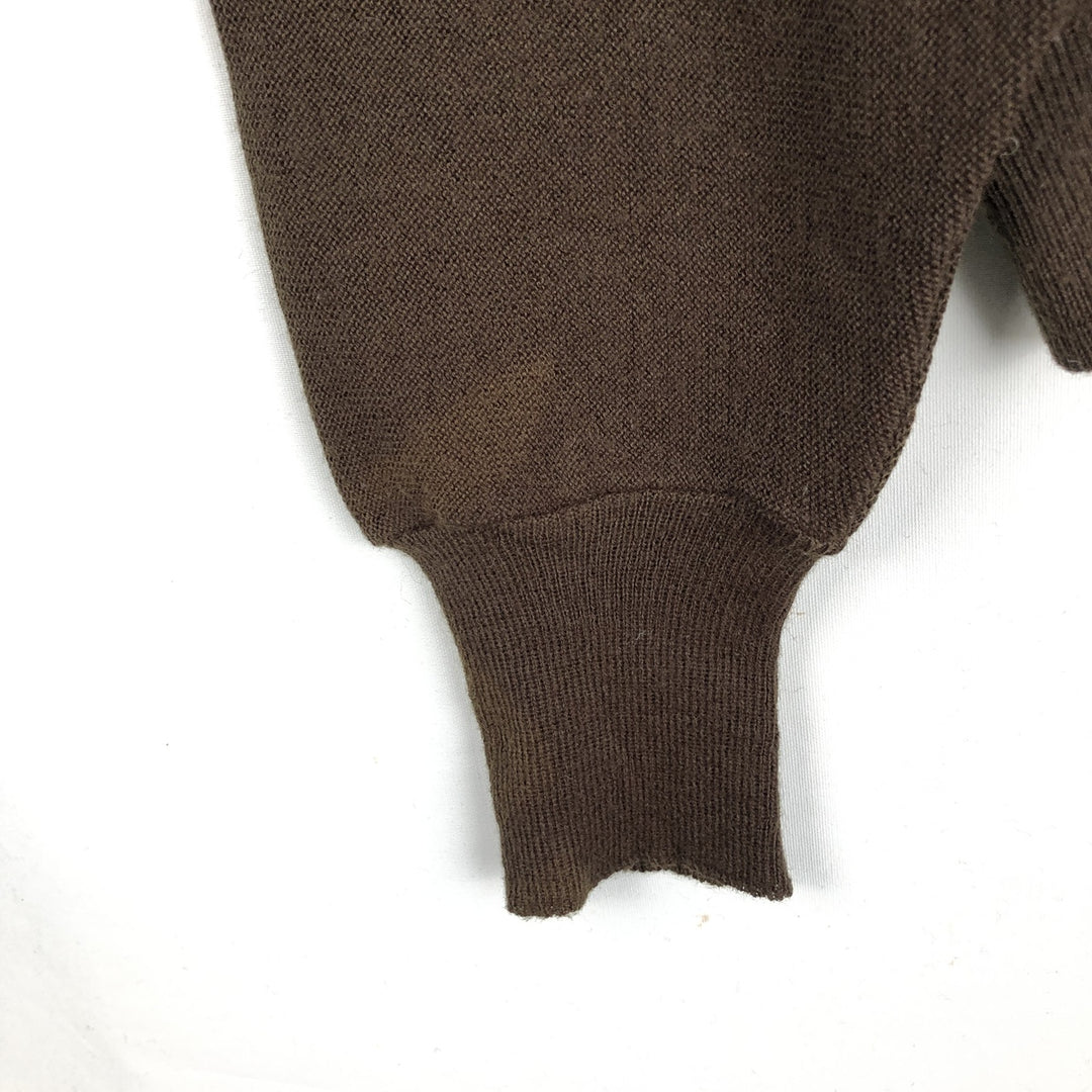 Jantzen acrylic knit cardigan, made in the USA, men's size L acrylic brown type Vintage Second Hand