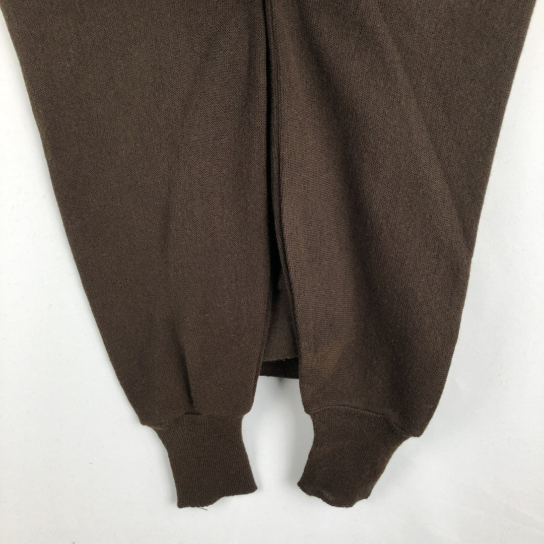 Jantzen acrylic knit cardigan, made in the USA, men's size L acrylic brown type Vintage Second Hand