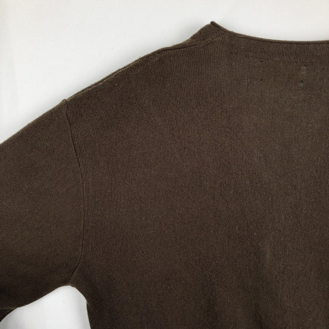 Jantzen acrylic knit cardigan, made in the USA, men's size L acrylic brown type Vintage Second Hand