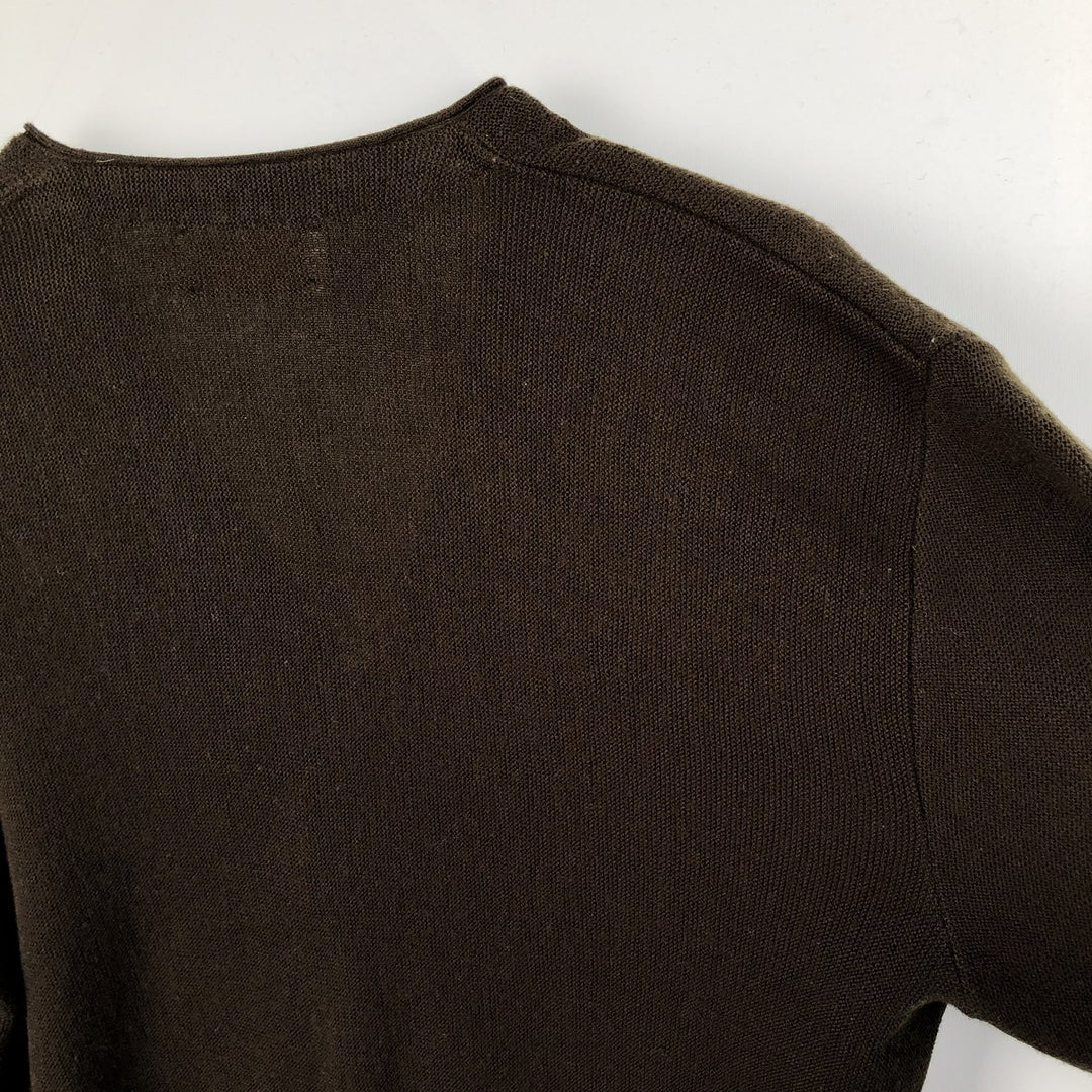 Jantzen acrylic knit cardigan, made in the USA, men's size L acrylic brown type Vintage Second Hand
