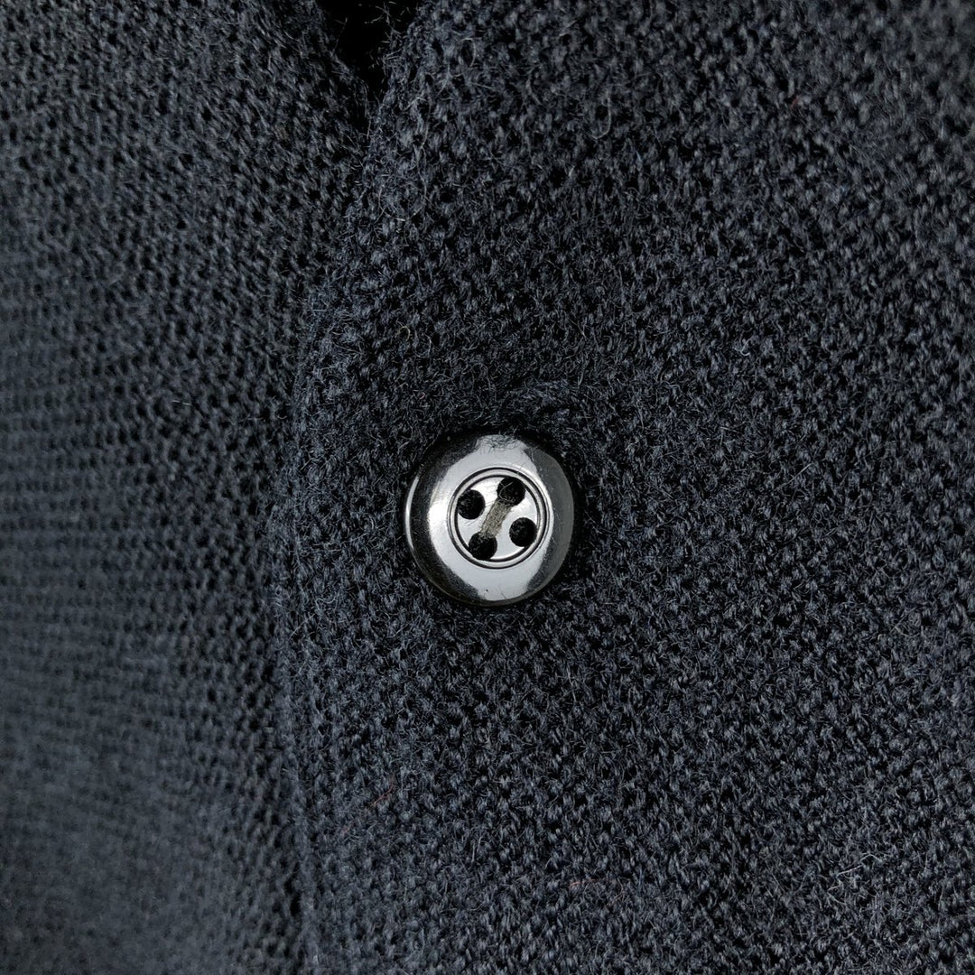 Brian MacNeil Acrylic Knit Cardigan, Large (equivalent to Men's L), Vintage acrylic black type Vintage Second Hand