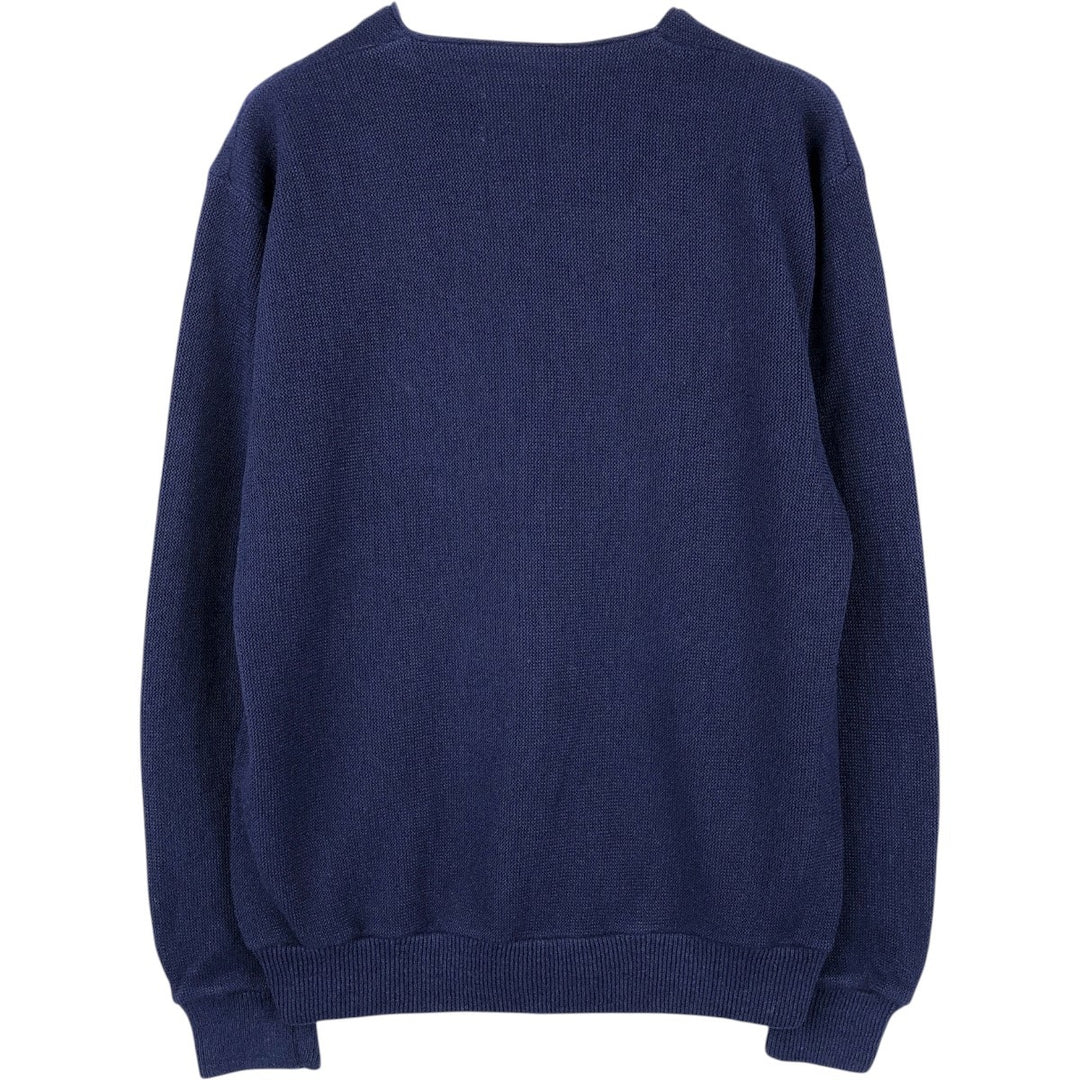 1970'S KINGS ROAD knit cardigan, men's size M (approx.), long sleeves, vintage. unclear Navy blue Vintage Second Hand