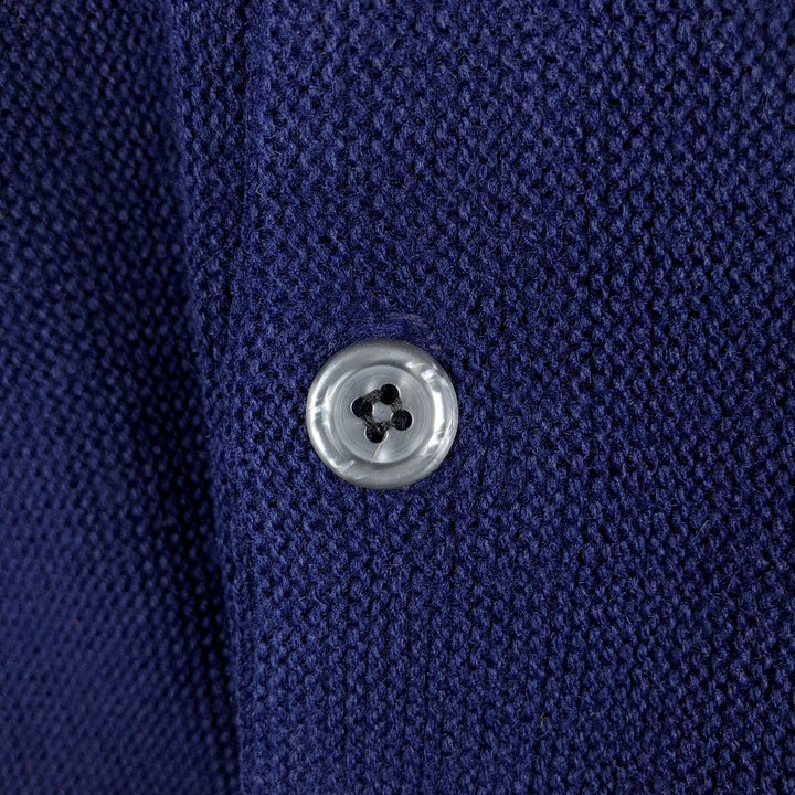 1970'S KINGS ROAD knit cardigan, men's size M (approx.), long sleeves, vintage. unclear Navy blue Vintage Second Hand