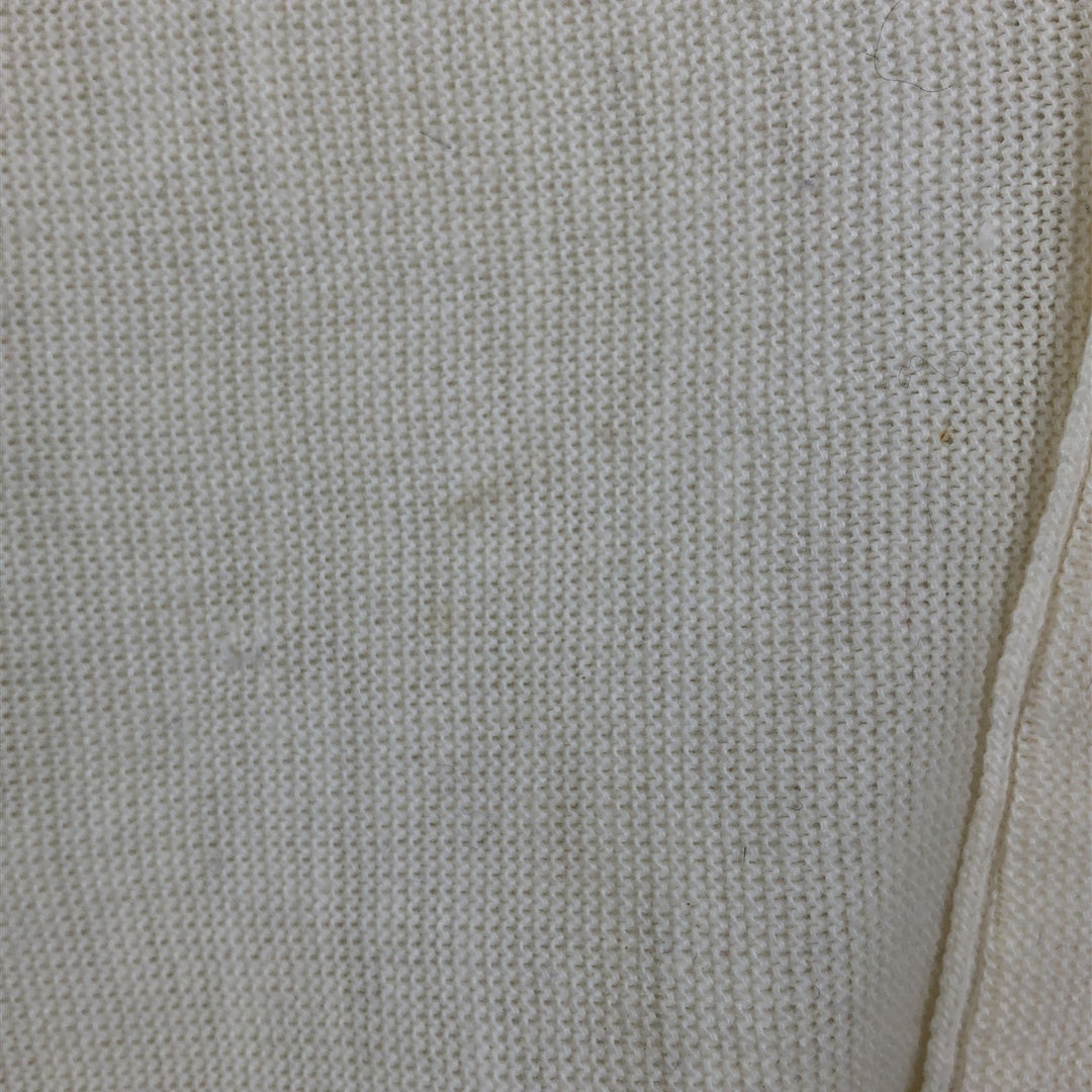 JCPenney THE FOX COLLECTION Acrylic Knit Cardigan, Men's Size XL (approx.), Vintage acrylic white type Vintage Second Hand
