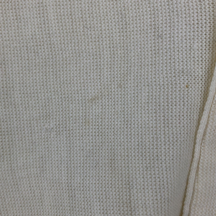 JCPenney THE FOX COLLECTION Acrylic Knit Cardigan, Men's Size XL (approx.), Vintage acrylic white type Vintage Second Hand