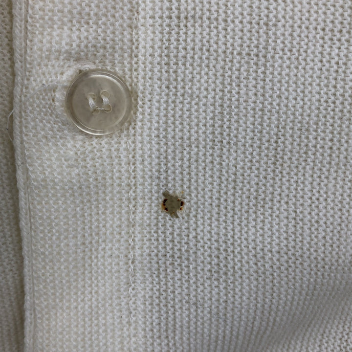 JCPenney THE FOX COLLECTION Acrylic Knit Cardigan, Men's Size XL (approx.), Vintage acrylic white type Vintage Second Hand
